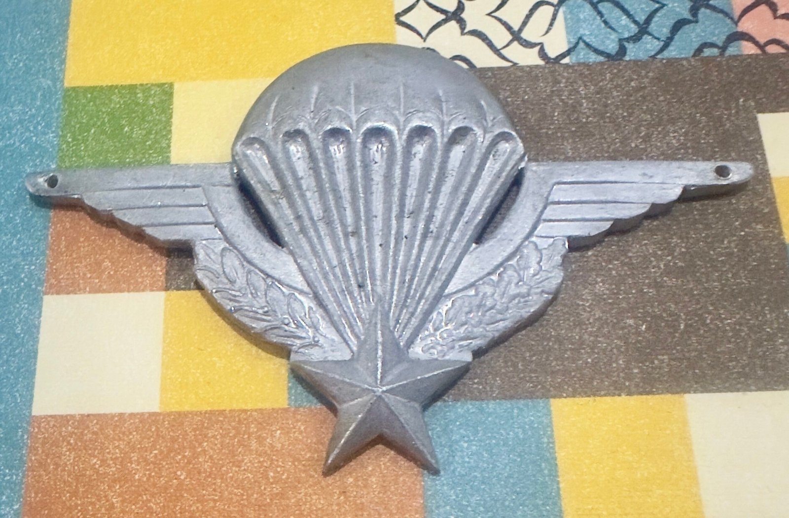Vietnam War - South Vietnam Airborne Parachute Badges Worthy Blood Jungles