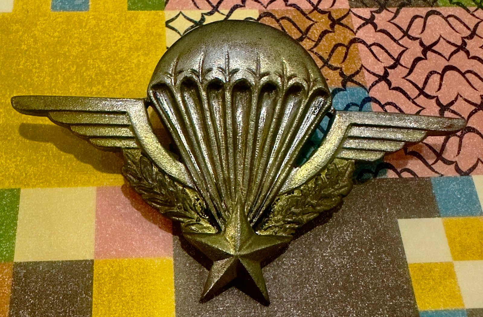 Indochina Era - Dien Bien Phu French Parachute Insignes #26728 Orginal