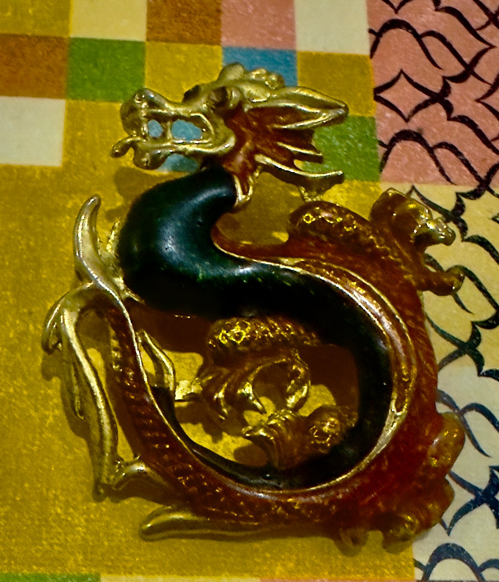 Annamite Era - Emperor Dragon Nguyen Dynasty Gold Real Insignia
