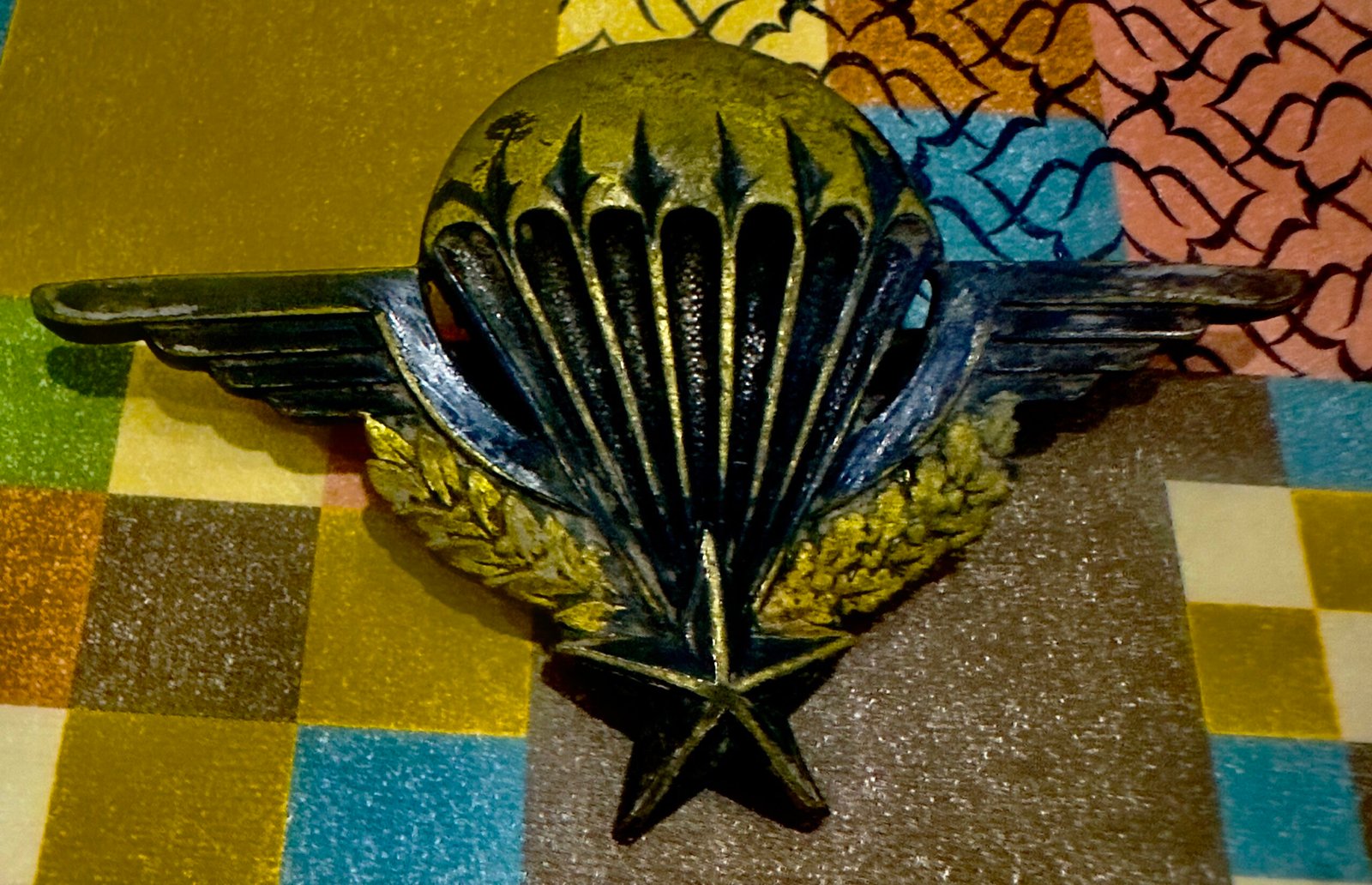 Indochina War - French Airborne Parachute Wing Insigne Ser#58613